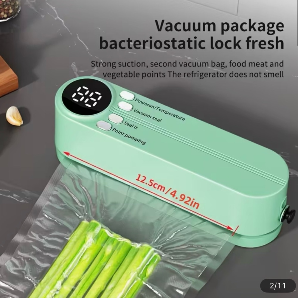 93. Compact Portable Automatic food sealer with USB-Powered
